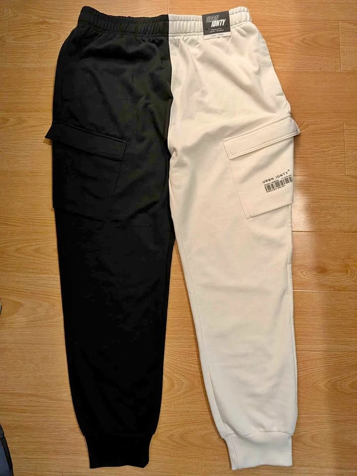 Men's Black & White sweatpant