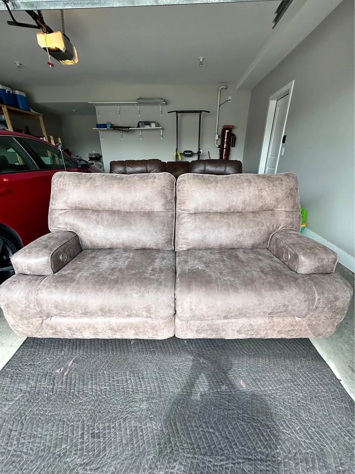 dual power reclining loveseat
