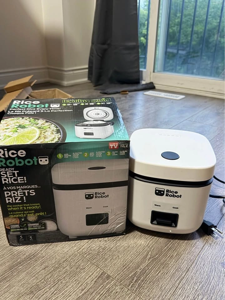 Rice Robot - Ceramic Nonstick Rice Cooker with Steamer Tray - photo 2