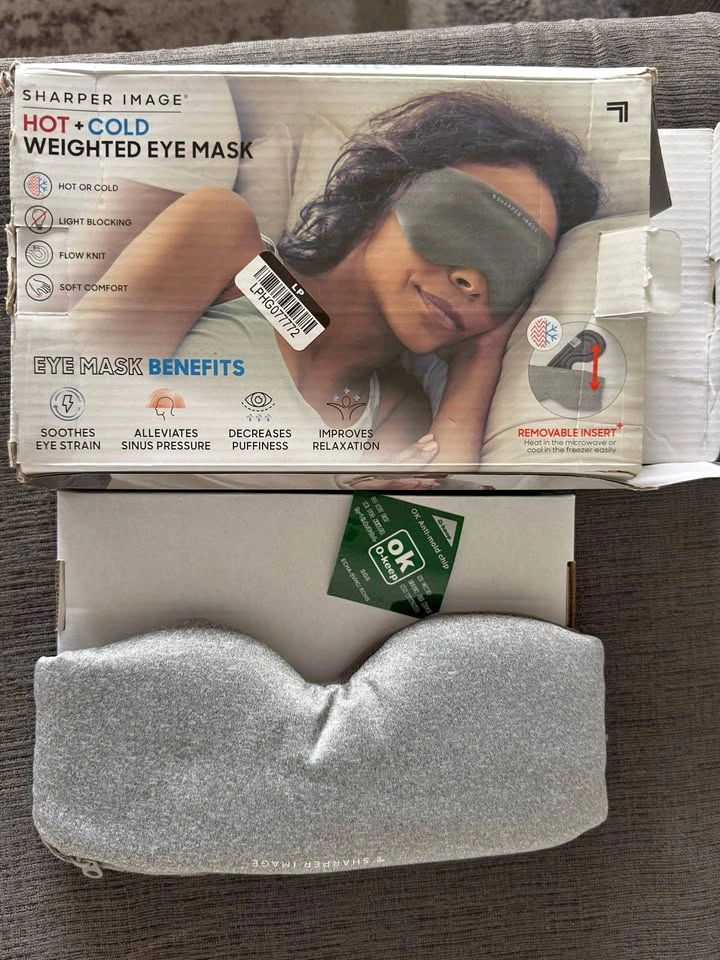 Sharper Image Hot + Cold weighted eye mask