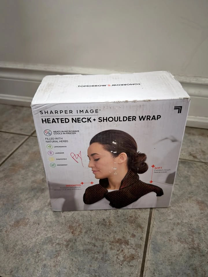 Sharper Image Heated Neck + Shoulder Wrap
