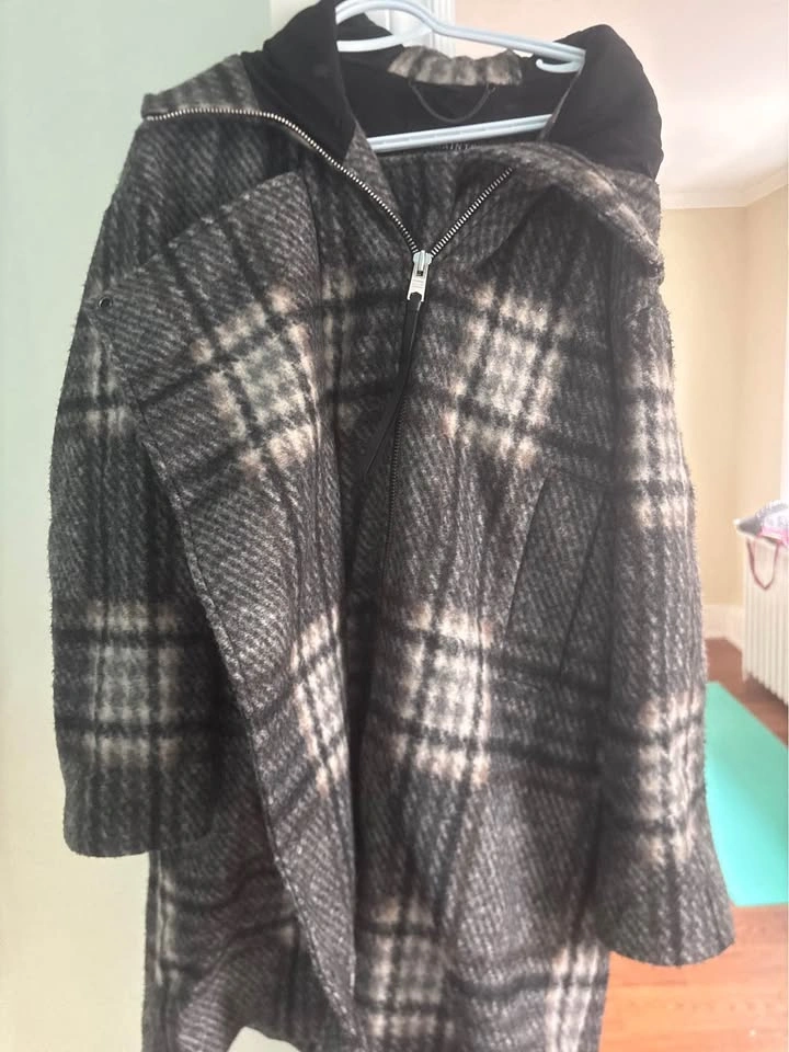 All Saints Keira Check Parka - photo 3