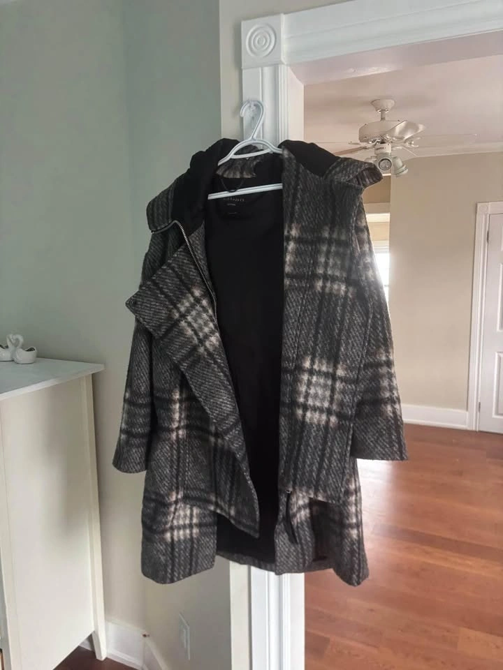 All Saints Keira Check Parka - photo 4