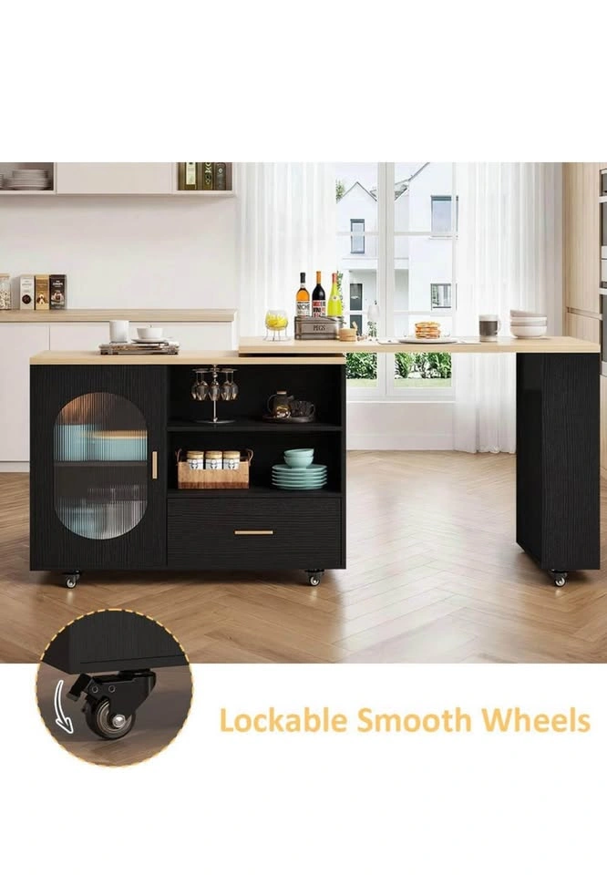 Kitchen Island with Storage | Rotating Table | Farmhouse Style - photo 3