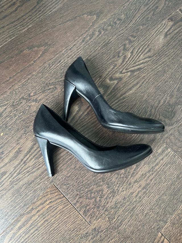 ECCO Black Heels, Euro size 37