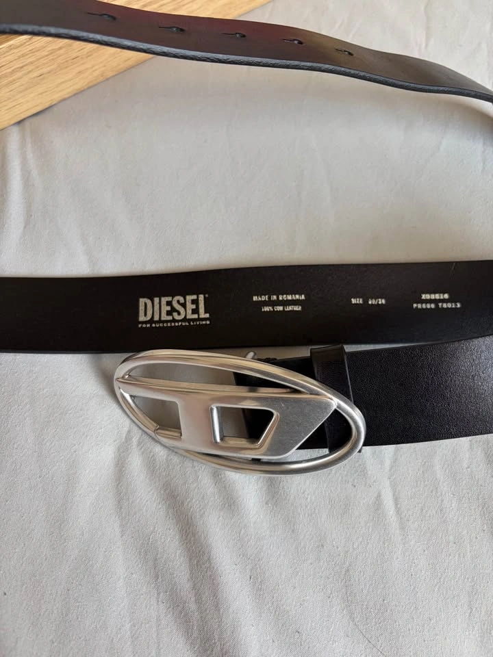 Diesel Leather belt with D Buckle - photo 4