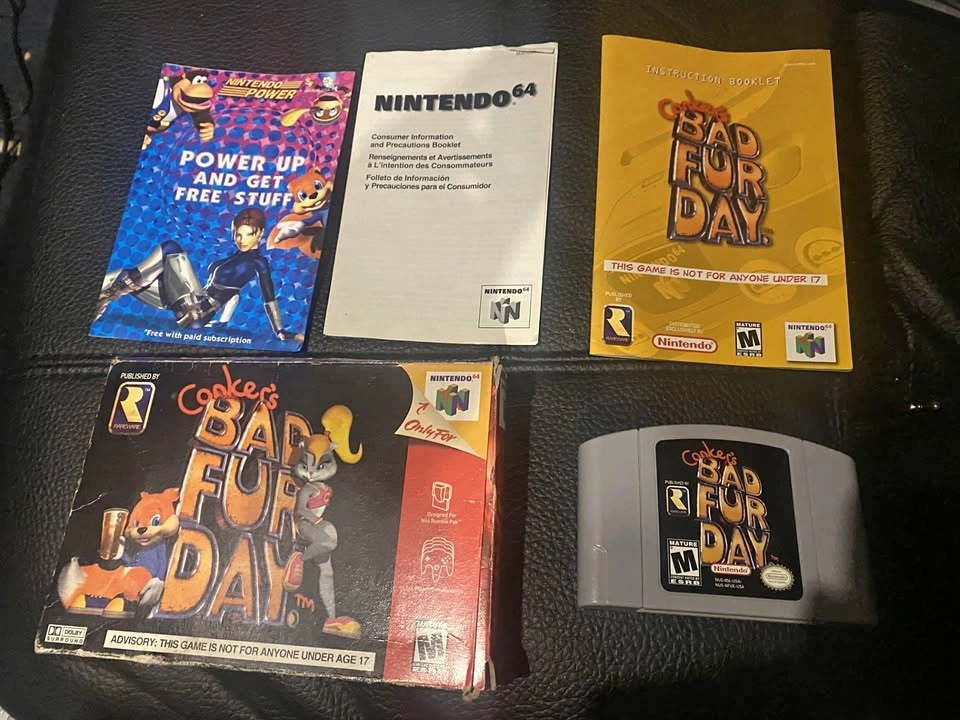 Conker's Bad Fur Day (Nintendo 64, 2001) CIB