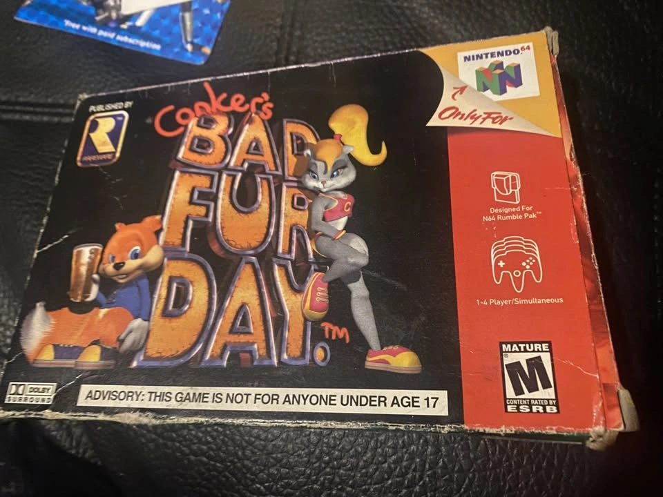 Conker's Bad Fur Day (Nintendo 64, 2001) CIB - photo 3