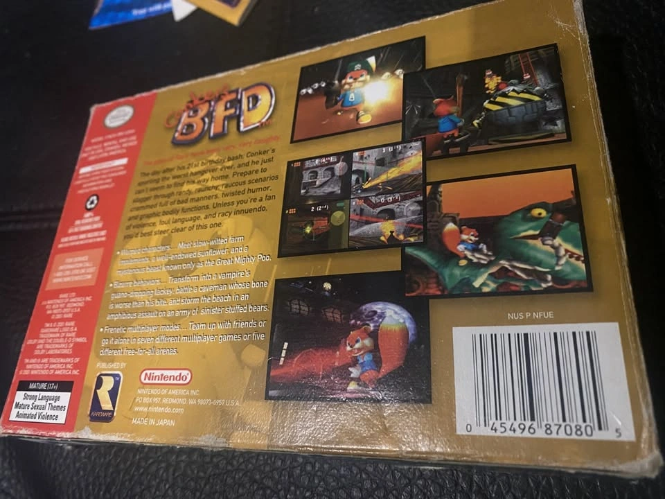 Conker's Bad Fur Day (Nintendo 64, 2001) CIB - photo 4