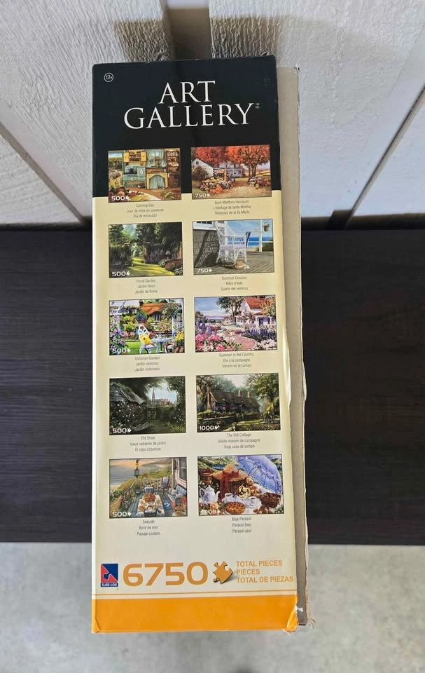 Sure-Lox Art Gallery 10 Deluxe Jigsaw Puzzles 6750 Total Pieces - photo 2