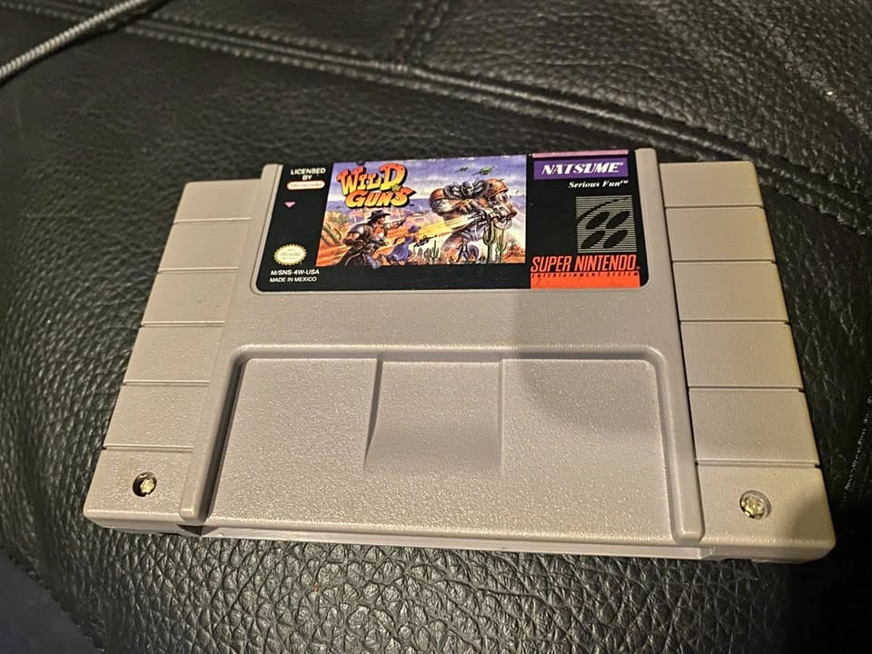 WILD GUNS Authentic SNES RARE Natsume Super NES