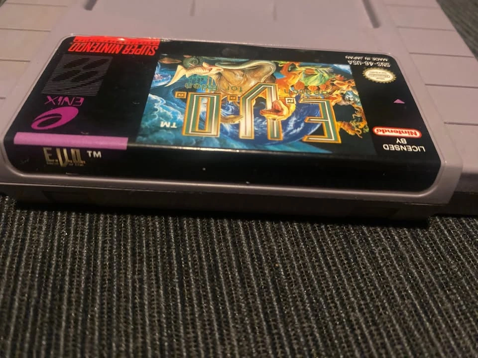 EVO The search for Eden RARE Enix SNES Tested & Authentic - photo 2