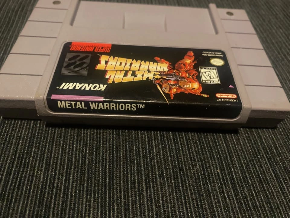Metal Warriors SNES RARE Konami Mech Authentic & Tested - photo 2
