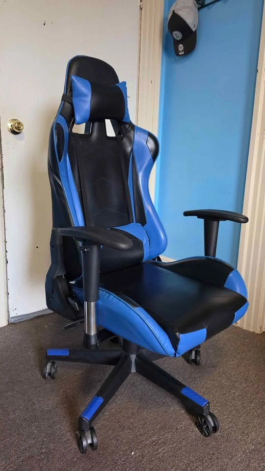 Black & Blue Gaming Chair - photo 2