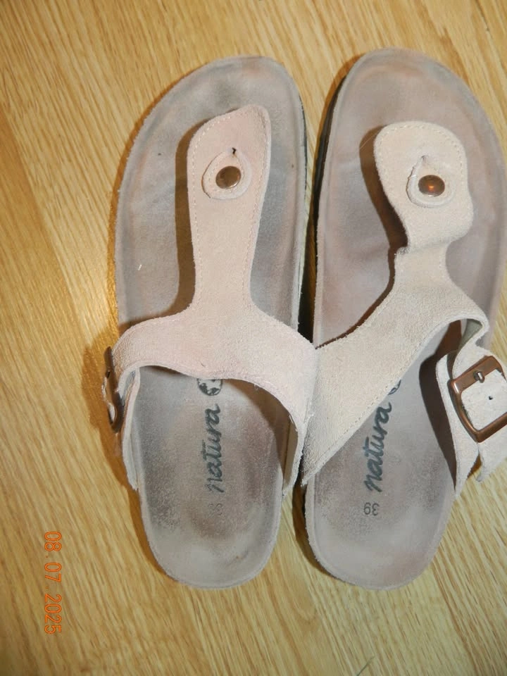 Womens Natura Suede Birk Style Sandals Size 39 (8) - photo 2