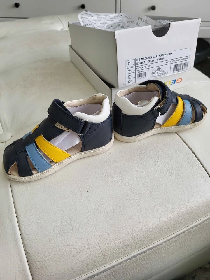 GEOX Baby Sandals EU 21 Navy Yellow Blue - photo 2
