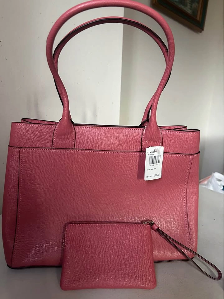 Coach Casey Tote and Wristlet in Peony - photo 2