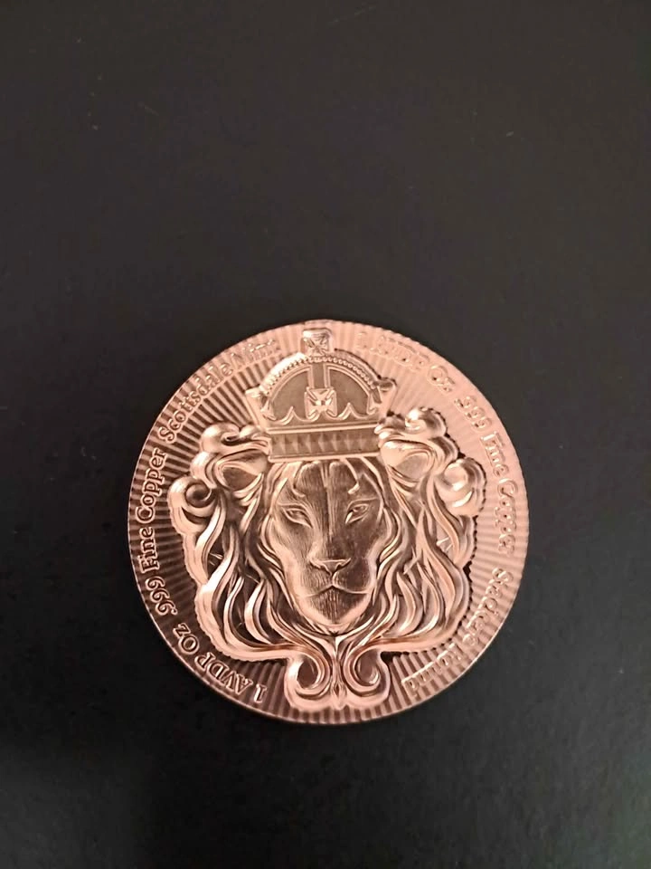Scottsdale Lion Stacker 1 Oz .999 Fine Collectible Copper - photo 5