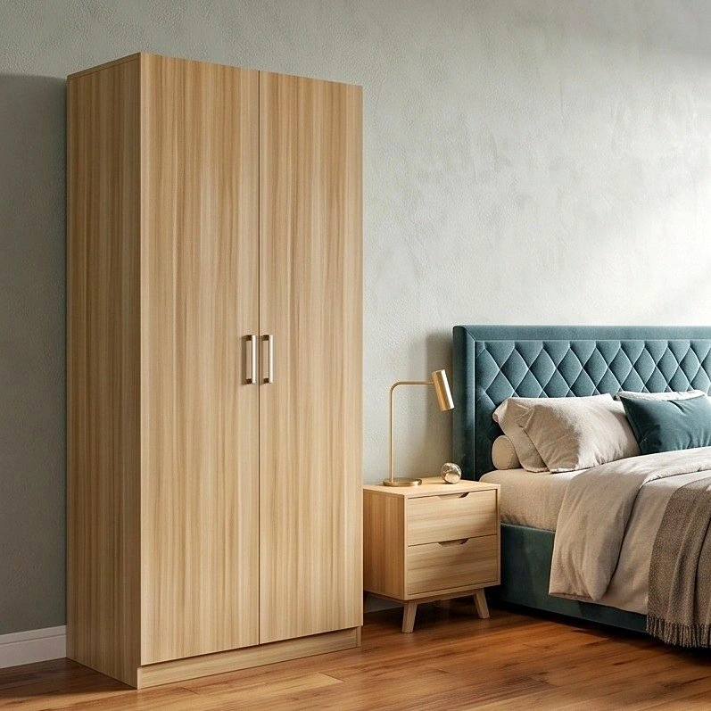 C2717 CC025 Modern Simple Wooden Wardrobe