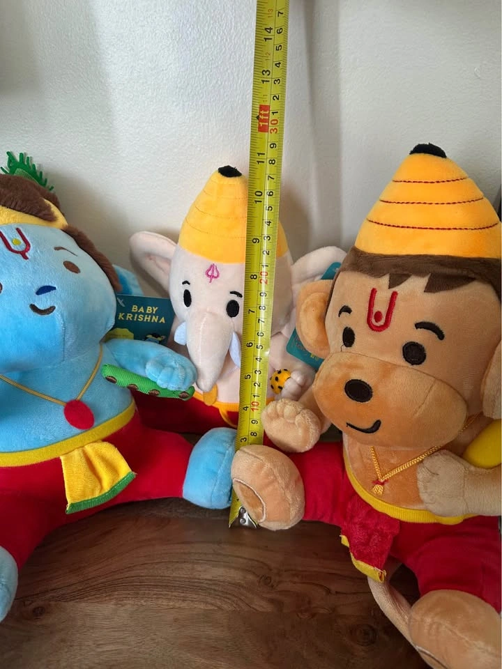Modi Toys Baby Krishna, Baby Ganesh, and Hanuman Plush Set - photo 5