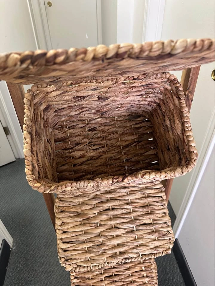 Acacia 3-Tier Woven Basket Stand - photo 4