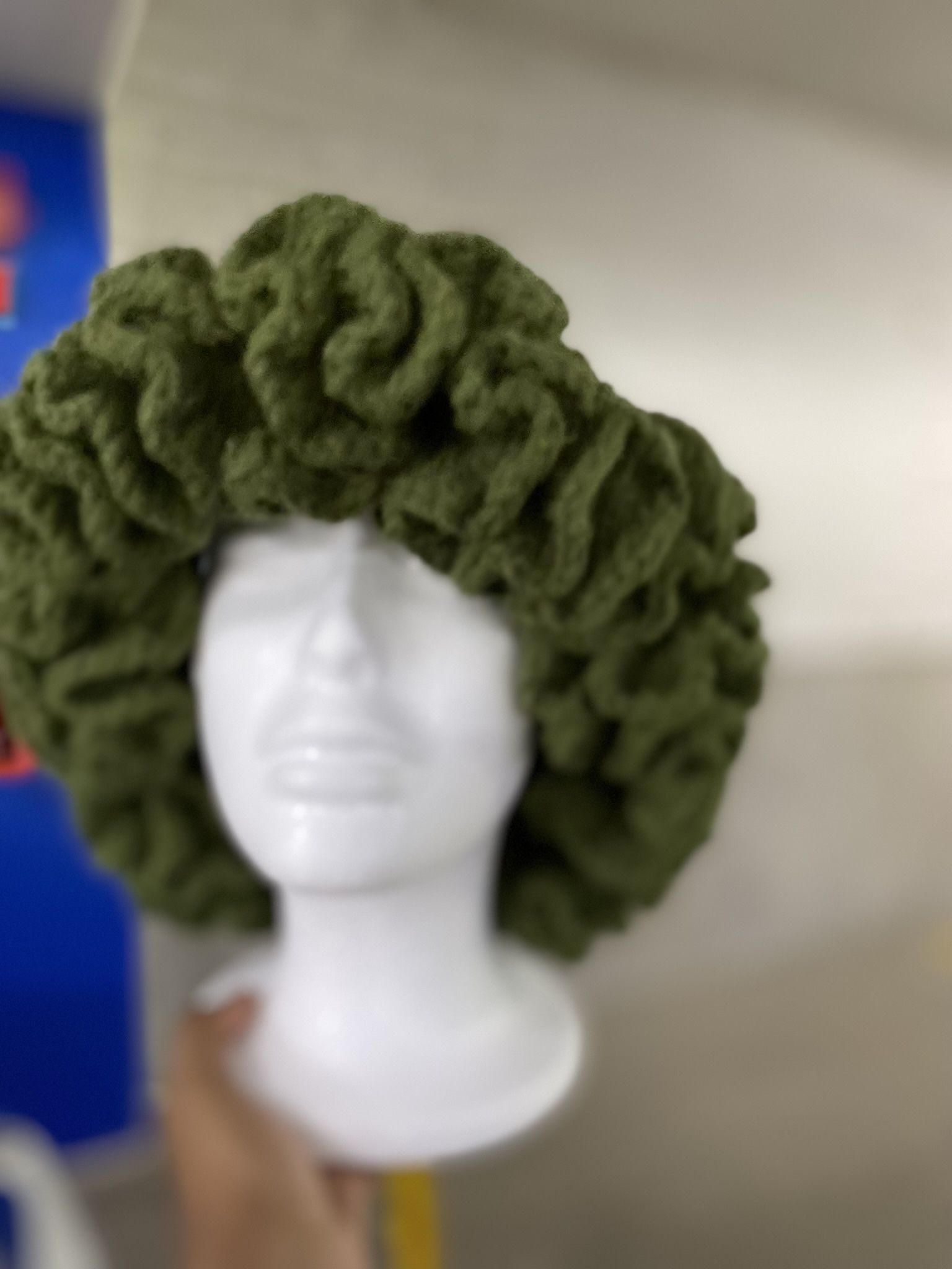 Green Ruffle Hat