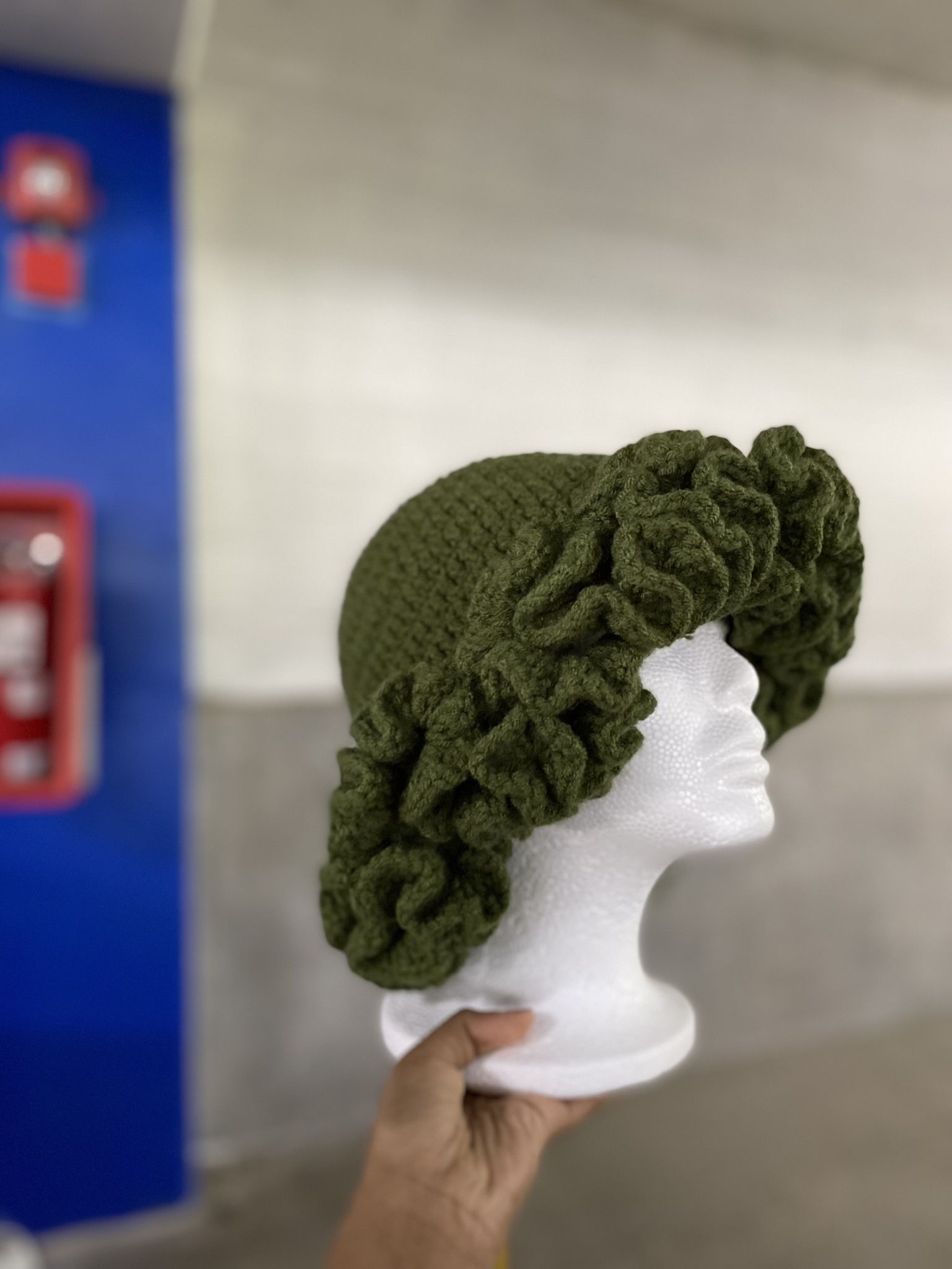 Green Ruffle Hat - photo 2