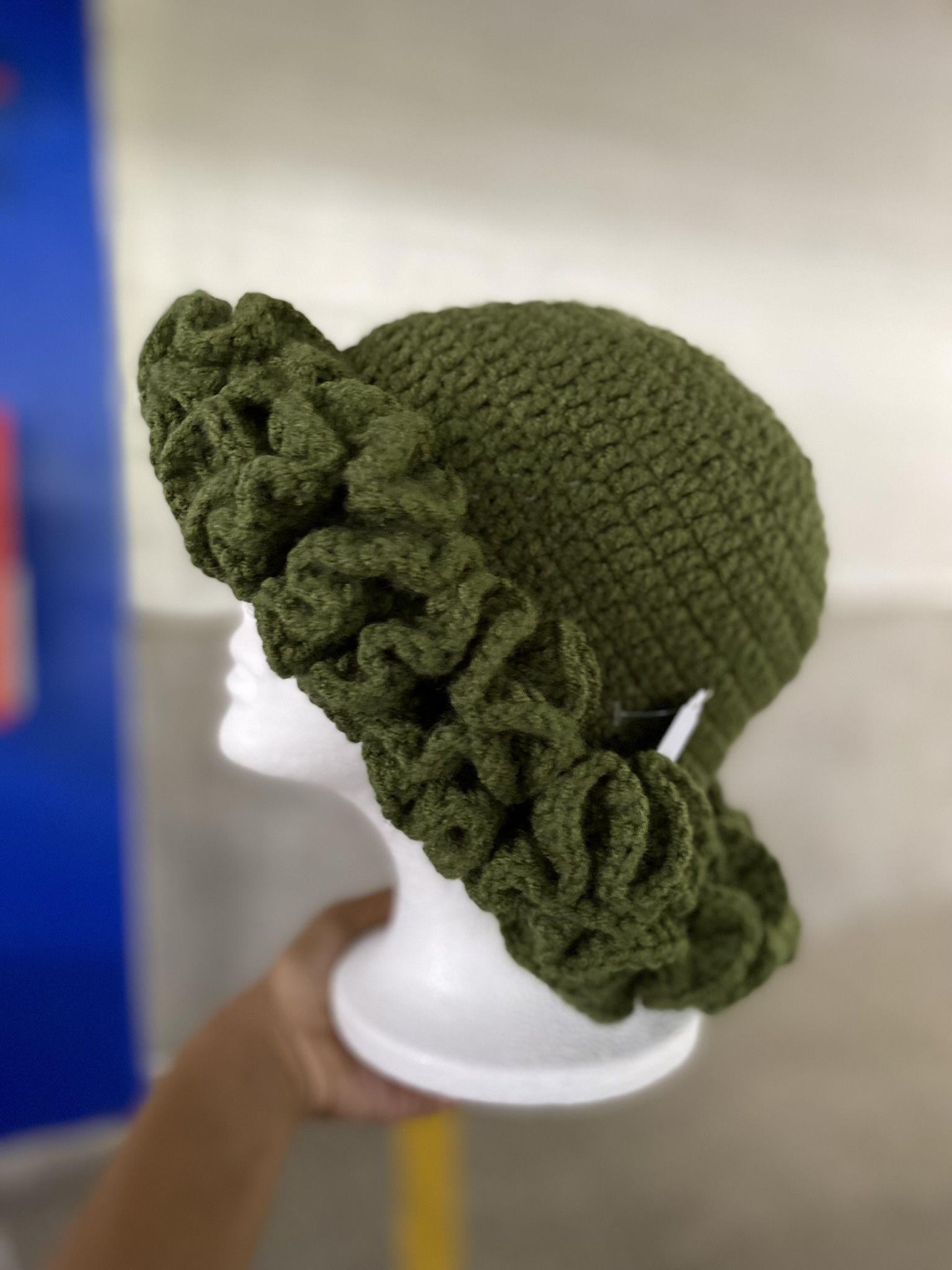 Green Ruffle Hat - photo 3