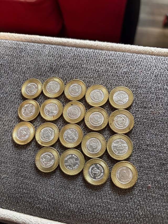 17 Toronto Transit Commission (TTC) Tokens