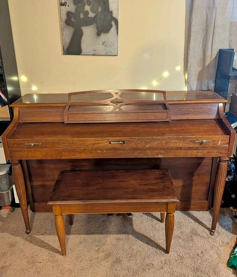 Baldwin short upright piano