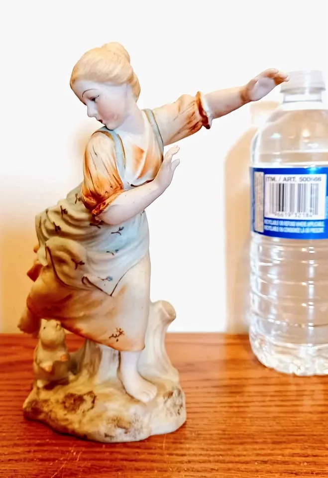 Rare Hand Painted Staffordshire Statue thumbnail