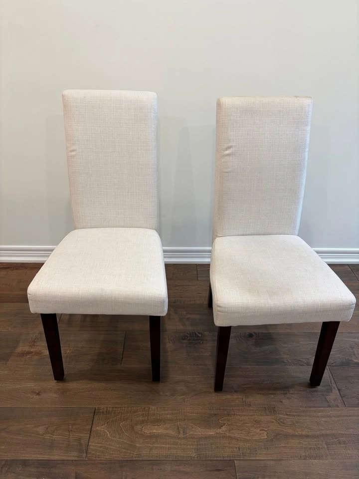 2 White Chairs ($40 for both) - photo 2