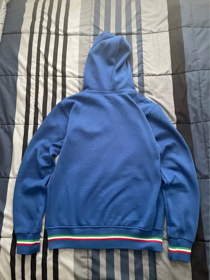 Y2K Blue Retro Italia Zip Up Hoodie - photo 2