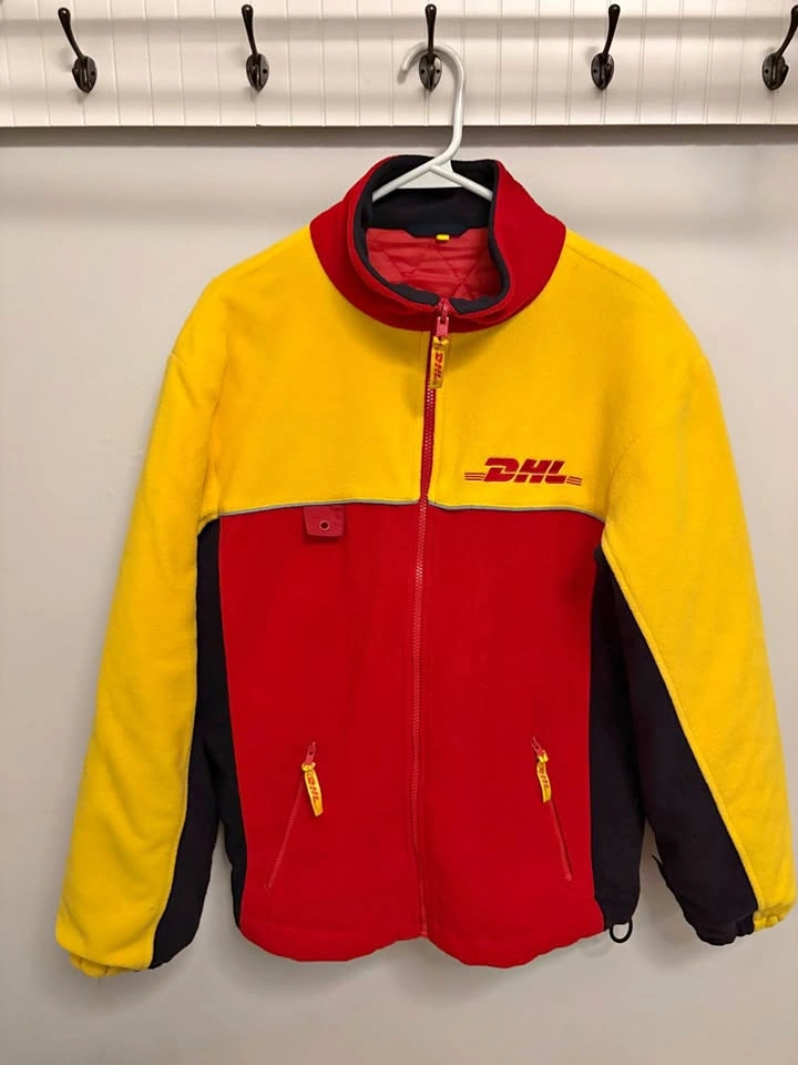 Vintage Full-Zip DHL Fleece Jacket (Men’s Medium)