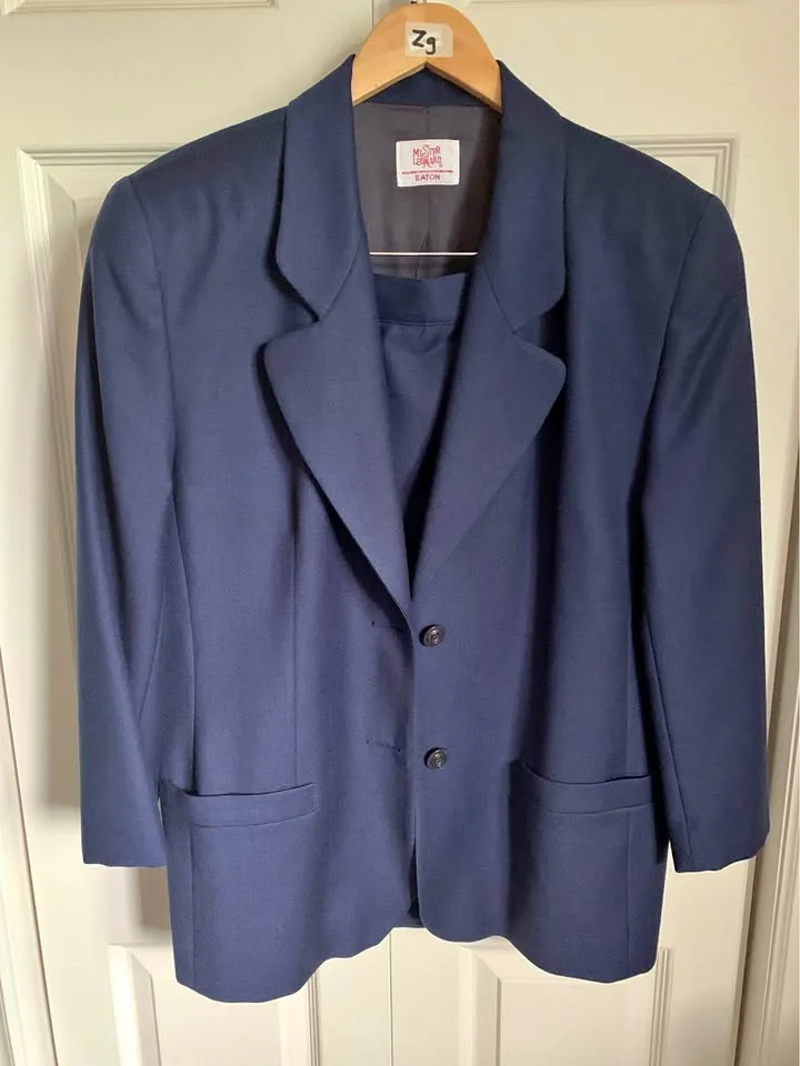 Vintage Wool Jacket & Skirt Set Size 14 - Eatons thumbnail