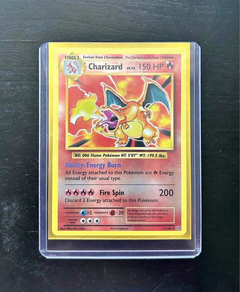 Charizard 11/108 — XY Evolutions 2016 Reverse Holo — LP