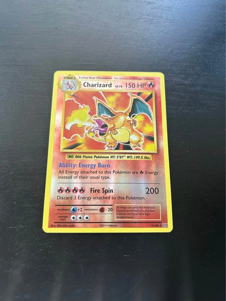 Charizard 11/108 — XY Evolutions 2016 Reverse Holo — LP - photo 2