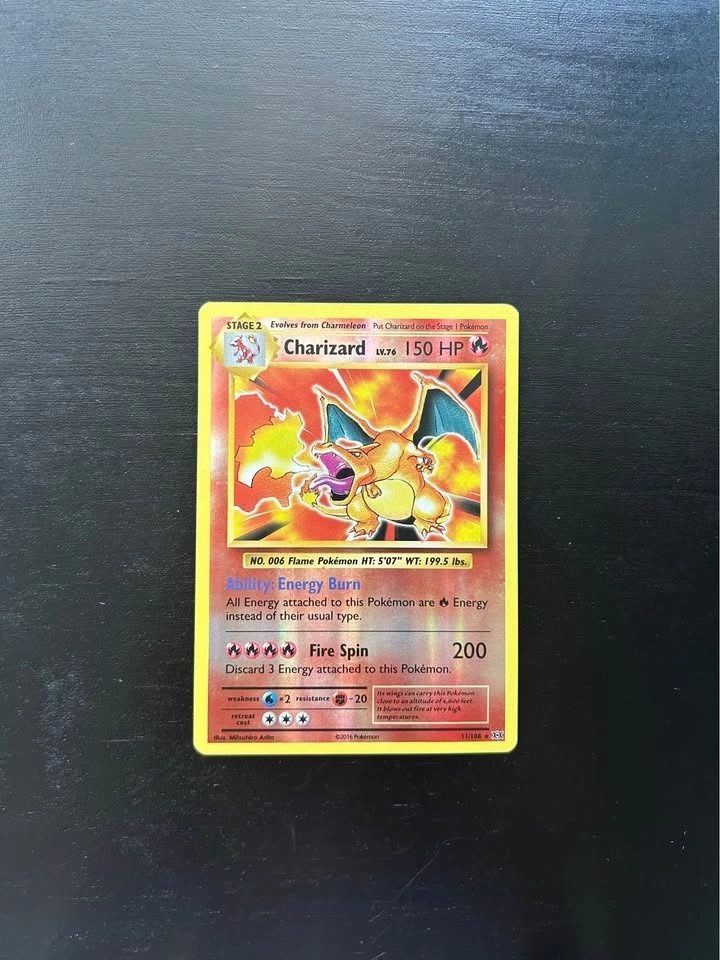 Charizard 11/108 — XY Evolutions 2016 Reverse Holo — LP - photo 5