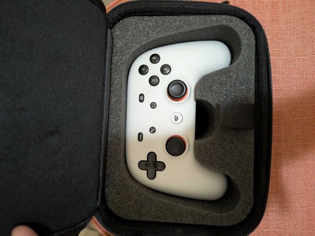 Google Stadia Controller with Casematix Carrying Case