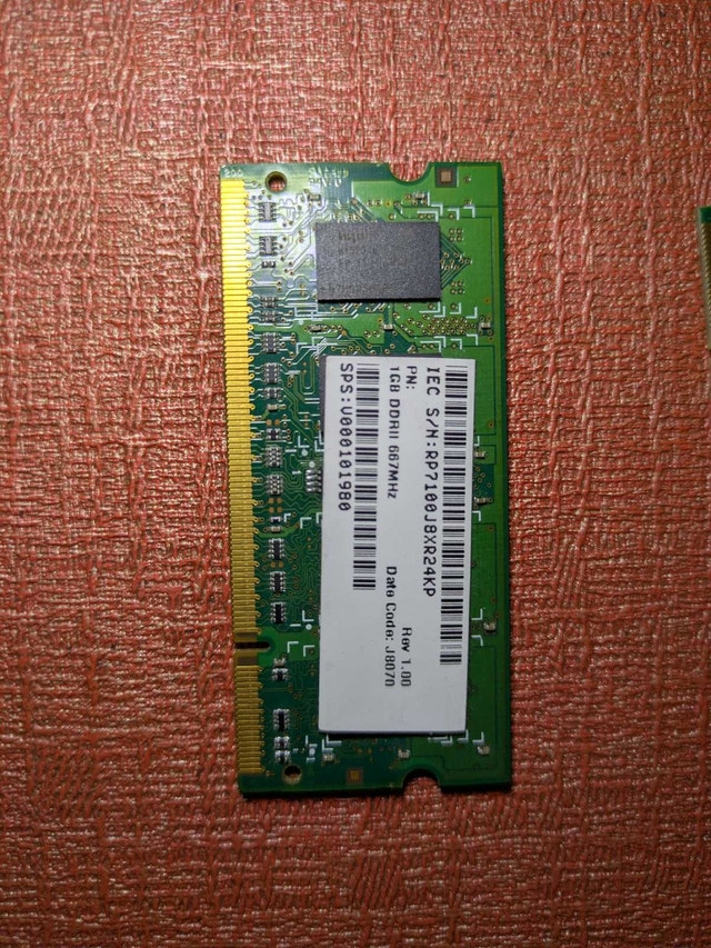 Samsung and Qimonda 1GB DDR2 SO-DIMM Laptop RAM - photo 4