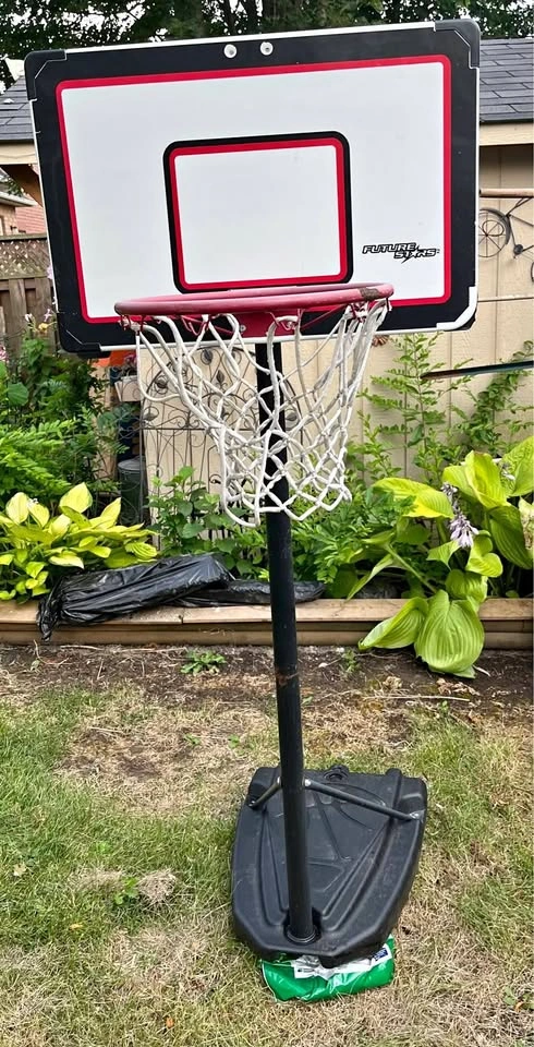 Basketball hoop and stand