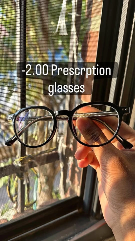 Glasses, black and gold, brand new