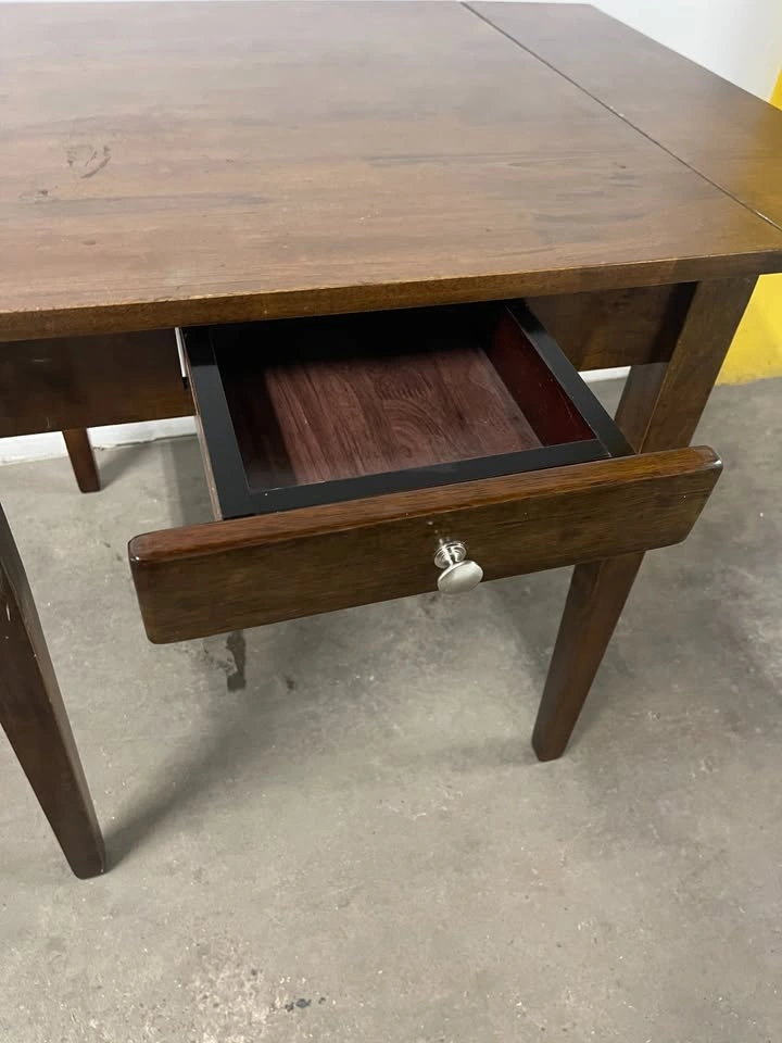 Double drop-leaf dining table - photo 2
