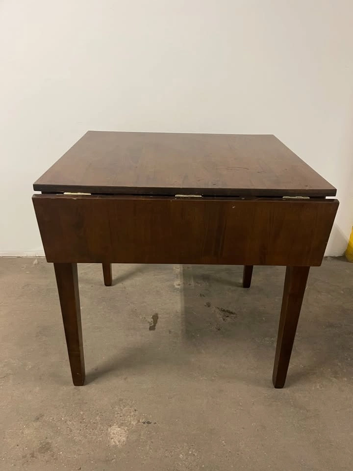 Double drop-leaf dining table - photo 3