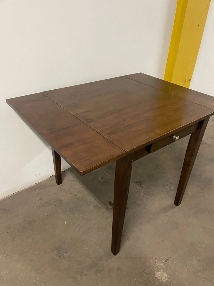 Double drop-leaf dining table - photo 4