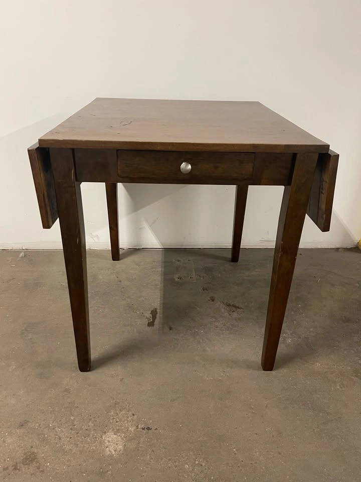 Double drop-leaf dining table - photo 5