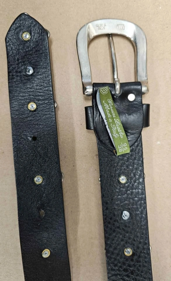 Rare Brand New NANNI MILANO Italian Leather Belt (Size 38/95) - photo 3