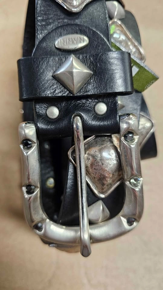 Rare Brand New NANNI MILANO Italian Leather Belt (Size 38/95) - photo 4