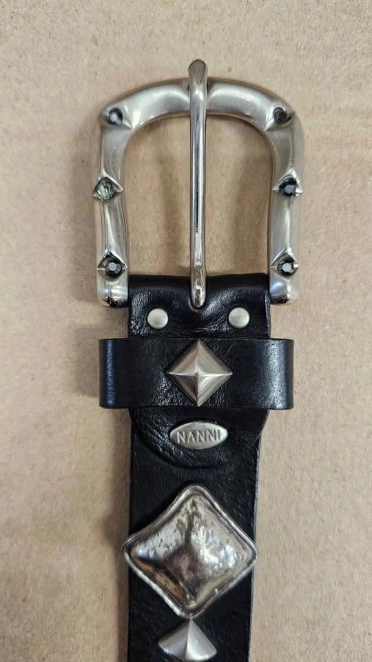 Rare Brand New NANNI MILANO Italian Leather Belt (Size 38/95) - photo 5