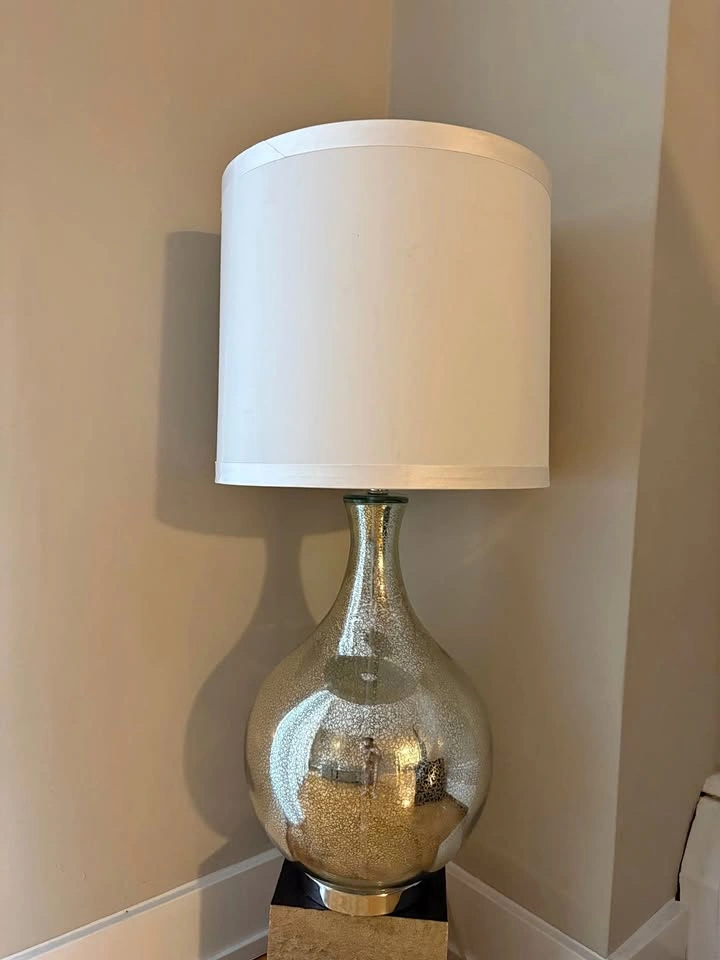 Mercury Glass Table Lamp